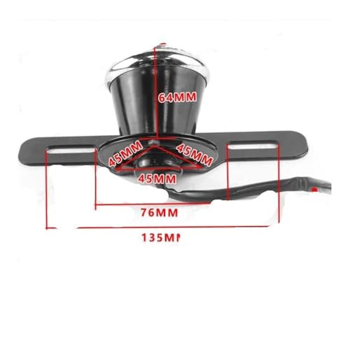 Feu arrière de moto avec support de plaque LED pour CG125 GN125 Custom