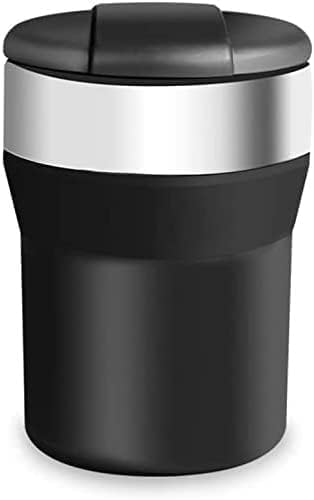 Ashtray Car Ashtray, Stainless Steel Ashtray, Ashtray with Lid, Restaurant, Garden, Bar and Clubhouse Trash Can, Outdoor and Indoor Windproof Ashtray, Home Office Decoration