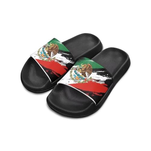 Image of Boy & Girls Slide Sandals Kids Shower Shoes Non Slip Summer Slippers Beach Sandals