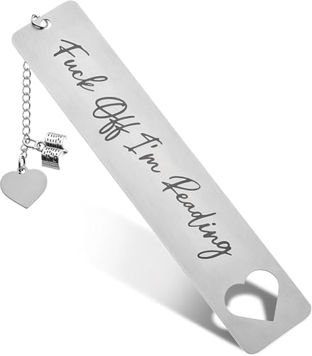 Image of Cat Bookmark, Metal Bookmark, Metal Cute Bookmark Aesthetic for Books, Book Gifts, Adorable Cat Design with Elegant Gift Box for Readers and Lovers as a Practical and Charming Present (Silver B)
