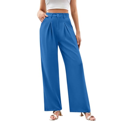 Pantalon d'affaires taille haute pour femme coupe structurée premium