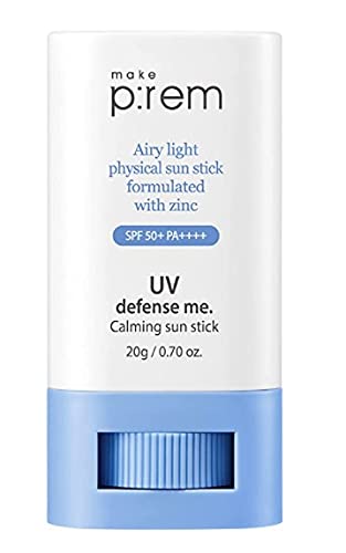 [make p:rem] UV defense me. - Calming Sun Stick 20g / Calming Sun Cream 50ml - SPF 50+ PA++++, UVA/UVB Protection, Korean Cosmetics, K-beauty, Skincare (Calming Sun Stick, 20g)