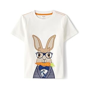 Gymboree Boys’ and Toddler Spring and Summer Embroidered Graphic Short Sleeve T-Shirts