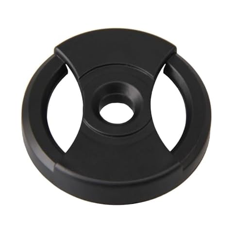 Lovermusic Black 7 Inch 45 RPM ABS Vinyl Record Centre-Hole Adapter for Turntables Record Cover