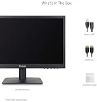 Moniteur ViewSonic VA1903H 19 po WXGA 1366x768p 16:9 avec confort de vue amélioré, modes de vue personnalisés et HDMI pour la maison et le bureau