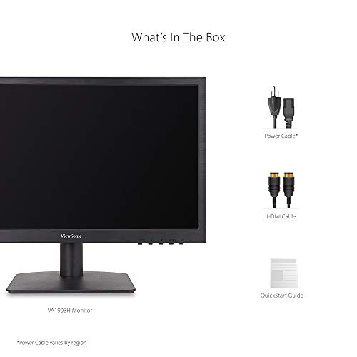 ViewSonic VA1903H 19-Inch WXGA 1366x768p 16:9 Widescreen Monitor with Enhanced View Comfort, Custom ViewModes and HDMI for Home and Office by ViewSonic - Image 5