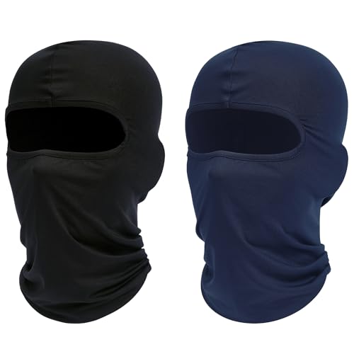 Image of ROXUN Balaclava Ski Mask, 2 Pack Summer Motorcycle UV Protection Shiesty | Cooling, UPF 50+, Unisex, Windproof, Face Mask, Neck Gaiter, Versatile Use