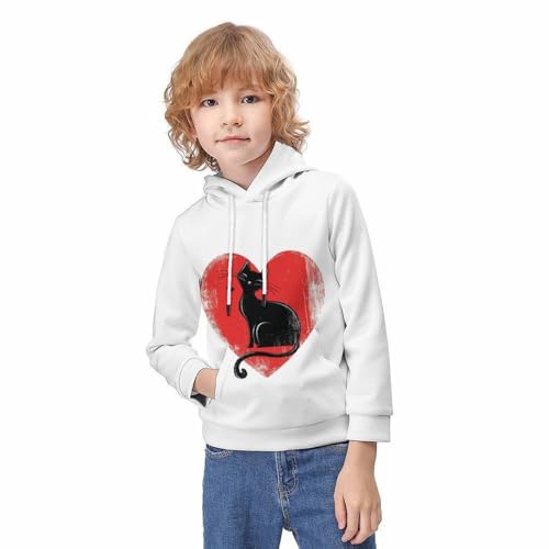 Sweat chaton noir au long cou : le pull confortable 6-15 ans - 3