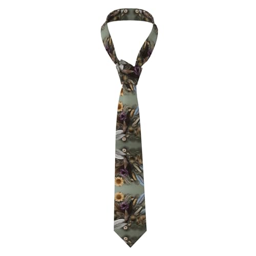 Corbatas Flores De Pluma Divertida Corbata De Hombre Ajustable Gravatas Hommes Para Negocios Cosplay Casual