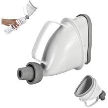 Unisex Potty Pee Funnel, Emergency Urinal Device with Handle, Male Female Toilet for Car Camping Travel, Portable Pee Bottle for Women & Men, Pee Standing Up Bottle