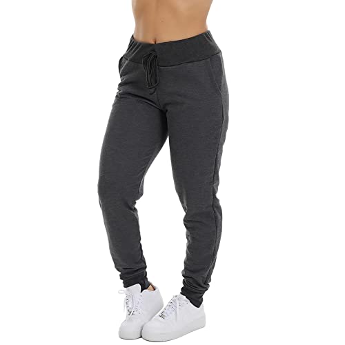 Kit 3 Calça Moletom Com Bolso Jogger Feminina Adulto (GG)