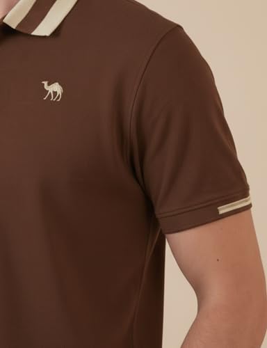 Image of Men's Polo - FYLTR Men's Regular Fit Polo T-Shirt with Contrast Tipping Collar - 100% Cotton | Soft Handfeel | Casual T-Shirts for Men