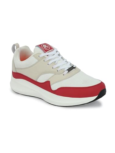 OFF LIMITS Men STUSSYY (Memory TECH) Running Shoe, H.RED/White Sand, 10