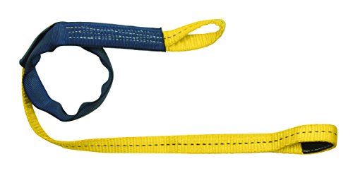 FallTech 7448L Concrete Pour-in-Place Concrete Anchor - Web Embed Anchor with Dual Loops, 4', Yellow/Black