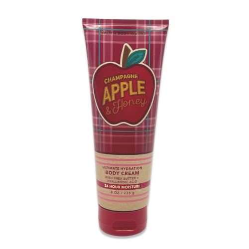 Bath & Body Works Champagne Apple & Honey Mist And Body Cream - Bundle - 8Oz #TOP3