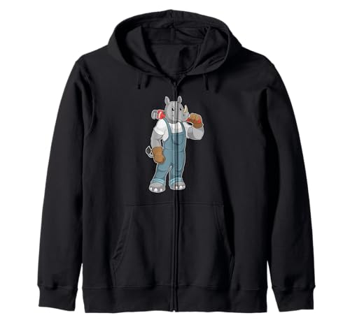 Rinoceronte Artesano Tenazas Sudadera con Capucha