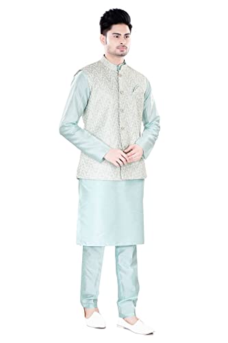 Tathastu Mens Nehru Jacket Kurta Pajama Set3