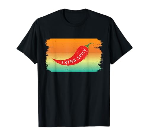 Image of Chili Red Pepper Vintage Chilli Spicy Hot Foods Calabrian T-Shirt