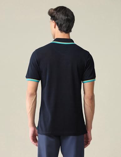 Image of U.S. Polo ASSN. Solid Slim Fit Polo T Shirts for Men - 100% Cotton, Half Sleeves Mens Tshirt