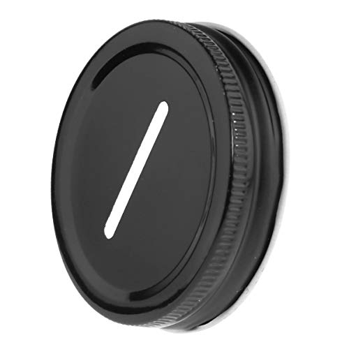 Chictry 8Pcs Coin Slot Bank Lid Inserts Stainless Steel Polished Rust Resistant Mason Jar Canning Jars Lid Change Bill Storage Jars Lid Black 70Mm #TOP2