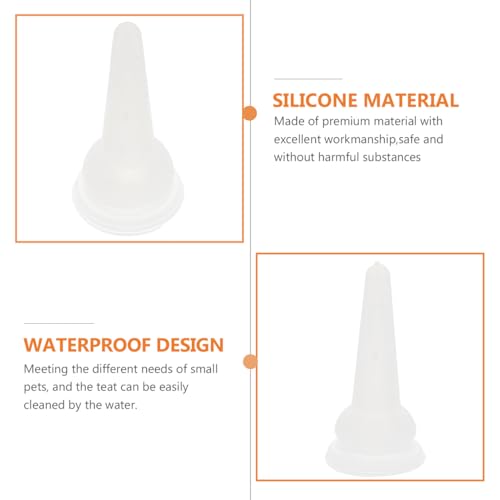 Tétines en silicone pour allaiter chatons et lapins sans stress