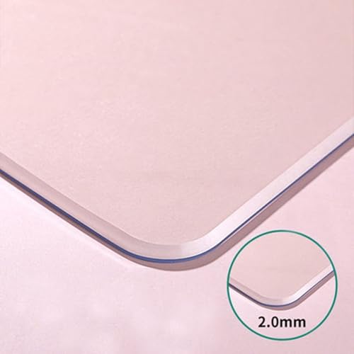 Nappe transparente imperméable 90x150 pour protéger la table à manger des repas de famille - 3