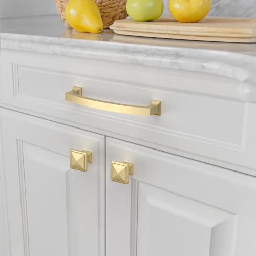 Amerdeco 10 Pack Brushed Gold Cabinet Pulls 5" — view 3