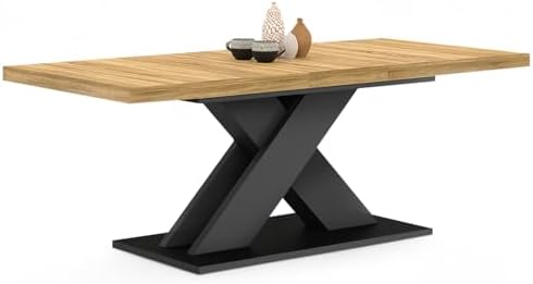 IDMarket - ALICIA mesa de comedor extensible 6-10 personas madera...