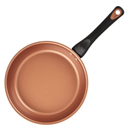 Farberware Glide Copper Ceramic Nonstick Covered Egg Poacher, 8-Inch, Black - 10654