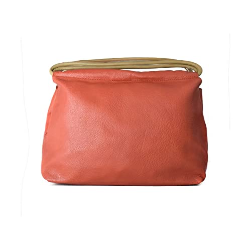 Sac femme Nikita Manoukian terre cuite rouge au design structuré et finitions mode