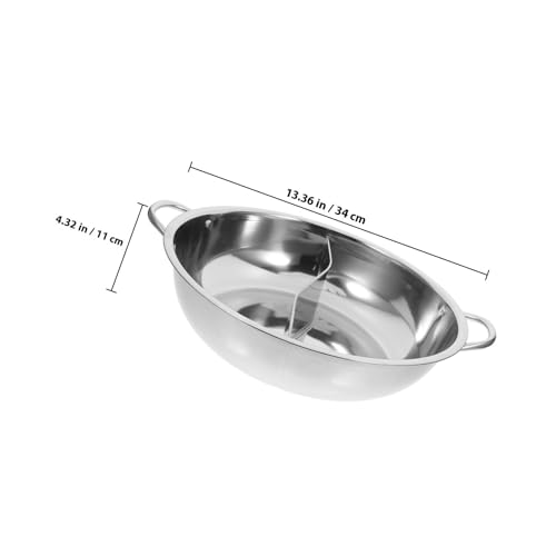 Olla de acero inoxidable resistente con divisor de doble fondo 3