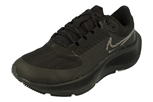 Nike W Air Zoom Pegasus 38 Shield - Zapatillas Deportivas para Mujer, Black Metallic Dark Grey 002, 36 EU