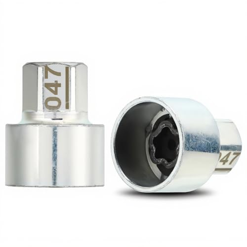 Image of Qinlorgo Wheel Lock Key, Metal Wheel Locking Nut Key Wheel Lock Nut Socket Easy Installation for 1 3 5 6 7Series X1 X2 X3 X4 X5 X6 Z4