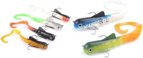 MIZUGIWA 8"/20cm 45g Pike Musky Dawg Fishing Soft Bait Lure,Zabder