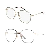 Gucci GG0396O Designer Fashion Eyeglasses Stylish Metal Octagonal Frame Eyewear with Luxury eSHADES Kit - Embrace Sophistication and Elegance