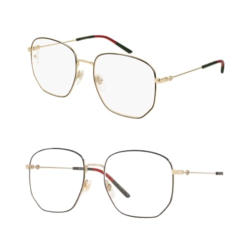 Gucci GG0396O Designer Fashion Eyeglasses Stylish Metal Octagonal Frame Eyewear with Luxury eSHADES Kit - Embrace Sophistication and Elegance