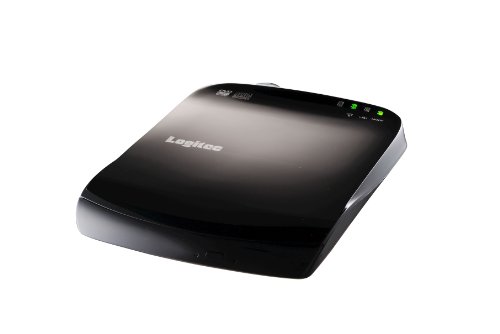 Amazon.co.jp: Logitec WiFi対応 ポータブルDVDドライブ (ブラック