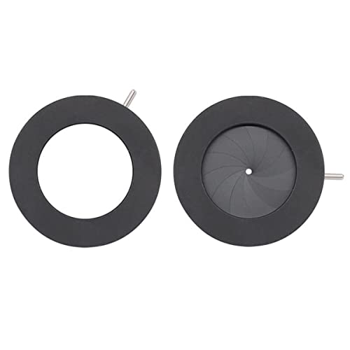 ラボ用顕微鏡アクセサリー 全金属ズーム光学アイリスダイヤフラム開口コンデンサー 1.5-17mm/25mm/36mm 顕微鏡カメラレンズ用増幅径(ID008 1.5-23mm)