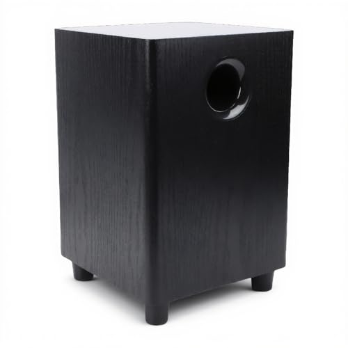 ASHATA Caisson de Basses Passif de 6,5 Pouces, Puissance de 100 W, Basses Lourdes, Son Puissant, Matériau en Bois de Fibre Synthétique, Haut-Parleur Passif...