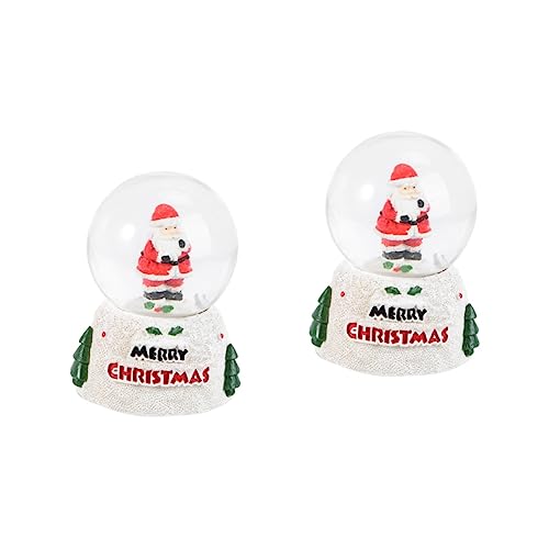 Bola de cristal de Navidad para mesa de comedor y cenas familiares mágicas con Papá Noel