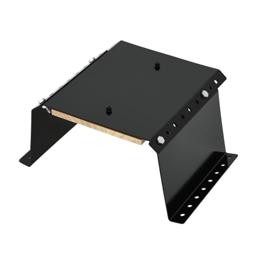 MJ-1-DP Jack Plate 4'' Setback Small Engine Jack Plates for Outboard Motor Up to 35 HP, Adjustable Jackplate with Wooden Mounting Block, Manual Add Distance Between Engine and Transom