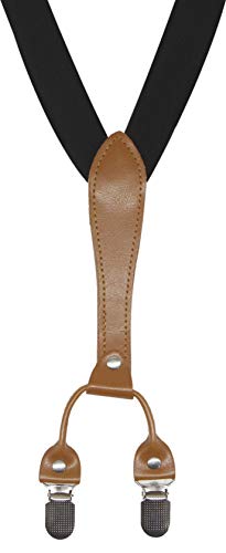 Image of Men's Suspenders Bowtie Set Elastic Y Shape Style Women's Suspenders Bowtie For Wedding&Formal Events