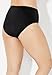 Swimsuits For All Women's Chlorine Resistant Full Coverage Brief - 16, Black (Plus