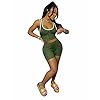 Shorts-Sets-for-Women-2-Piece-Womens-Short-Suit-2-Pieces-Vest-Crop-Tops-Shorts Bluewolfsea Shorts Sets for Women 2 Piece - Ladies Sportswear Set Vest Crop Tops + Shorts Large Green