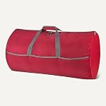 Amazon Essentials 82.3cm Sac en nylon pliable extra grand pour le voyage/stockage avec poches zippées, 9254 Cubic Inch (150L), 22.68kg Capacité, Rouge (précédemment) Amazon Principes de base)