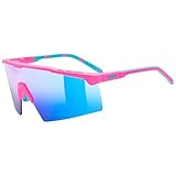 uvex flowline - Gafas de deporte para adultos - 100% protección UVA, UVB y UVC - tintadas para realzar el contraste - pink matt/mir.blue - one size