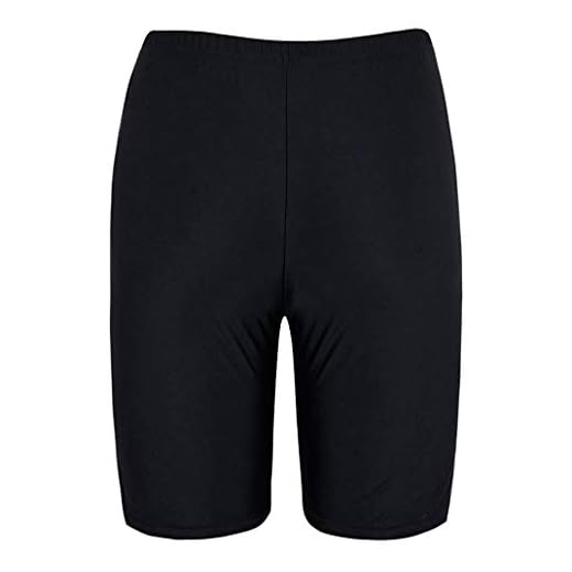 jieGorge Swimsuit Women Sexy, Women Sport Sunscreen Elastic Bathing Bottom Skinny Capris Swim Shorts Trunks, Swimwear Women Tummy Control (Black XXL)