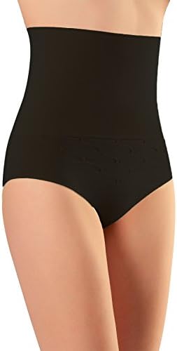 NBB Women's Seamless Hi-Waist Tummy Control Body Shaper Slimming Shapewear Pants Black Large