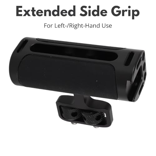 Image of Yantralay Silicon Camera Side Handle Grip for DSLR Cage | Adjustable Left Right Handgrip with Cold Shoe & 1 /4 Screw Mount | DSLR Accessories