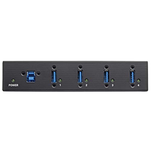 Tripp Lite 4-Port Industrial Usb-A 3.0 Superspeed Hub With 15Kv Esd Immunity, Metal Case, Mountable, Usb Type-A (U360-004-Ind),Black #TOP2